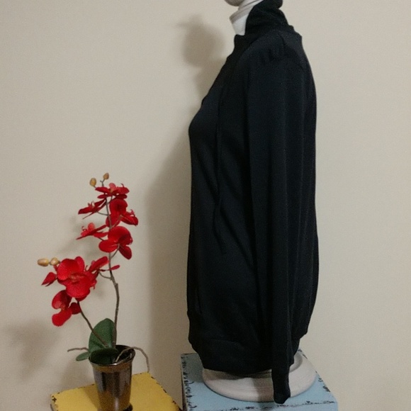 Stylish Women's Kanga Pouch Top Tunic Black XL - Picture 4 of 8